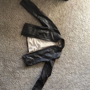 A cute brown leather jacket